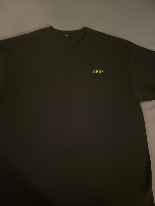 Apex Shirt Black with Lime Green