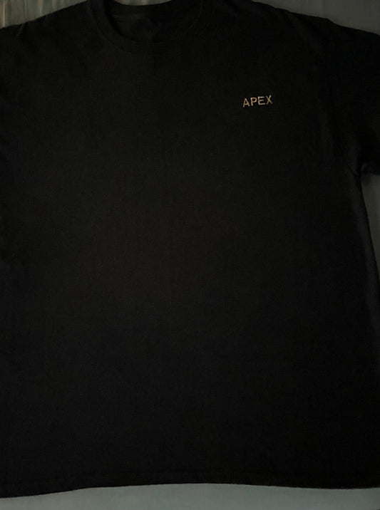 Apex Shirt Black with Gold Thread